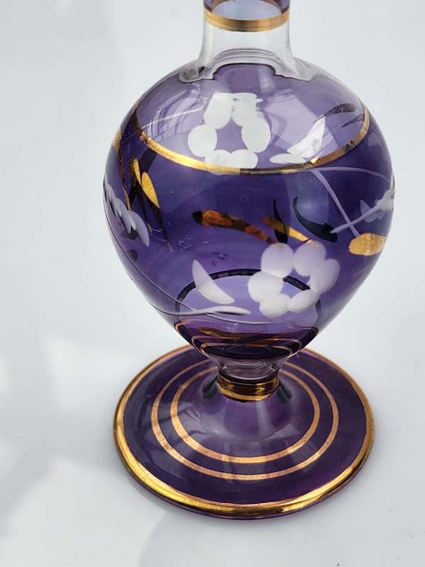 Glass: Venetian glass perfume bottle