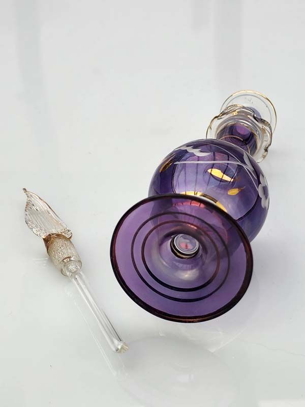 Glass: Venetian glass perfume bottle