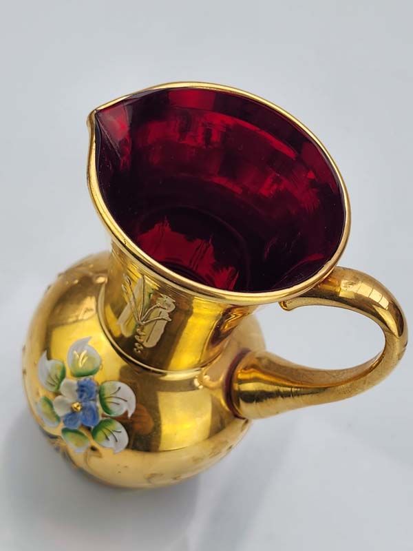 Glass: Venetian glass Jug
