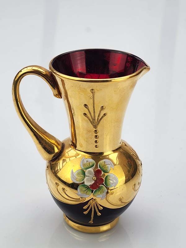 Glass: Venetian glass Jug