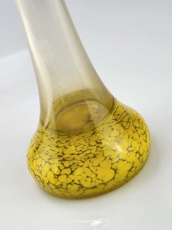 Glass: Art glass vase