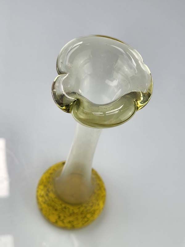 Glass: Art glass vase