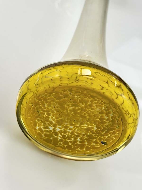 Glass: Art glass vase