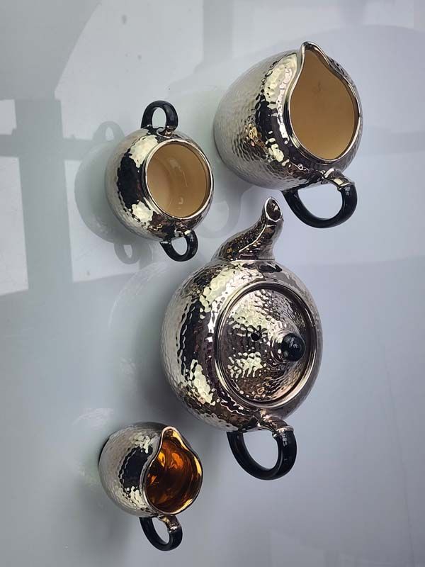 China & Ceramics: Old Pewter Teaset
