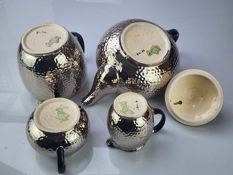 China & Ceramics: Old Pewter Teaset