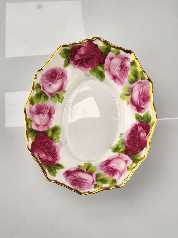 China & Ceramics: Old English Rose Nut Dish