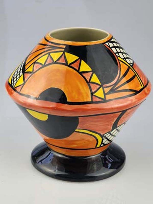 Lorna Bailey - Flapper hand painted vase