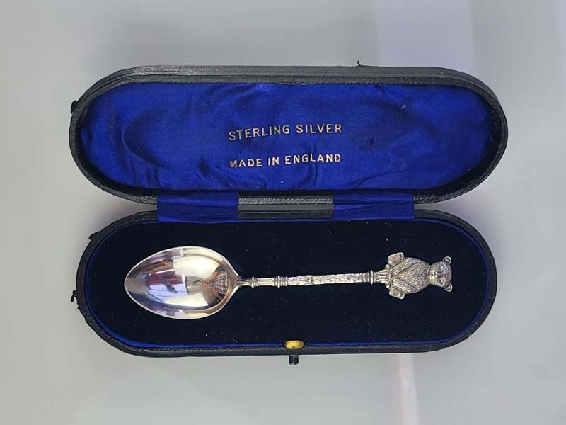 Silver & Gold: Sterling Silver Christening Spoon 1909