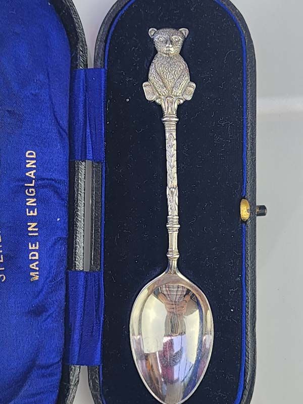 Silver Christening Boxed Teaspoon - Birmingham 1909