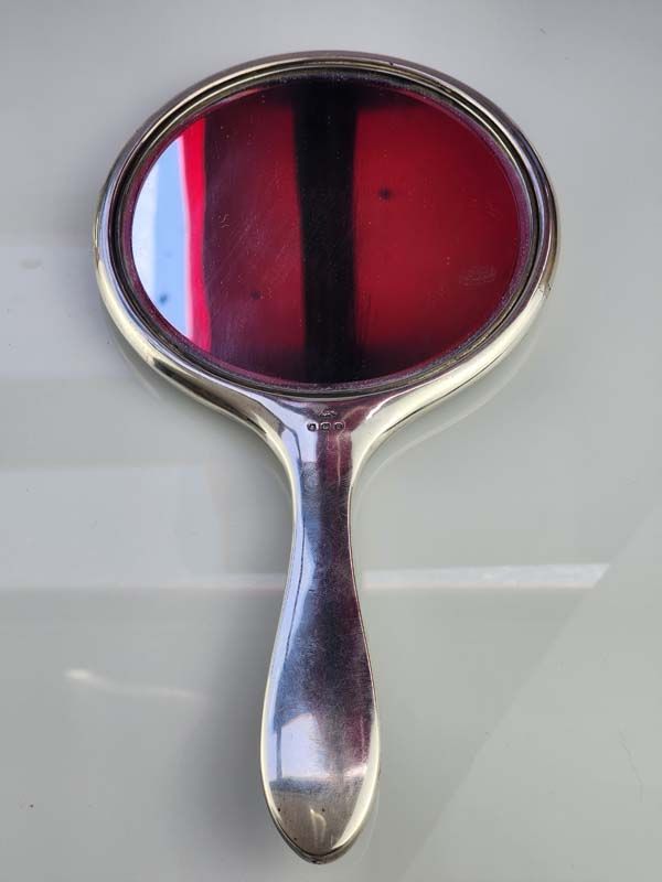 Silver & Gold: TortoiseShell Sterling Silver Mirror 1928