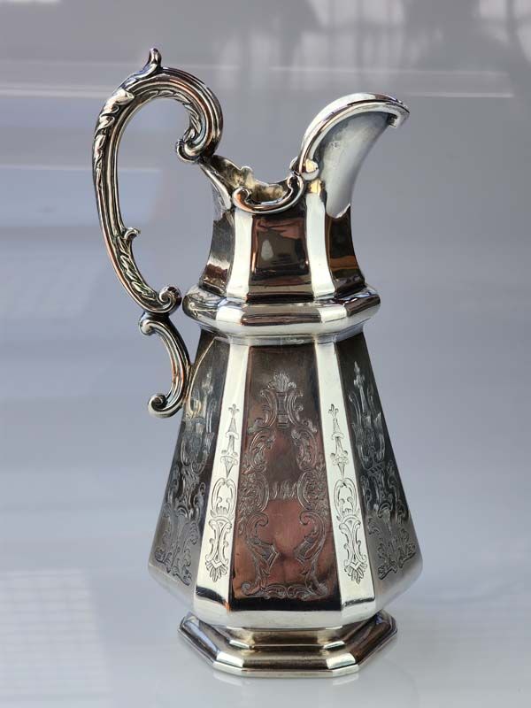 Sterling Silver: Sterling Silver - Hexagonal Jug 1847