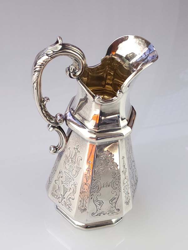 Sterling Silver: Sterling Silver - Hexagonal Jug 1847