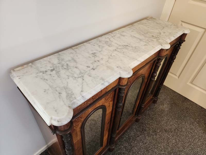 Furniture: Victorian Marble Top Sideboard