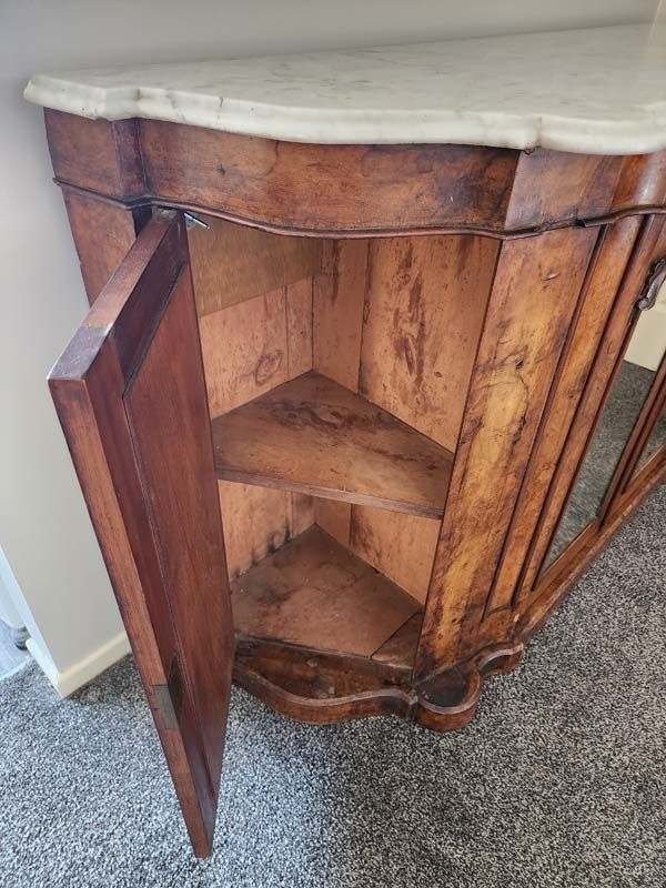 Furniture: Victorian Marble Top Sideboard
