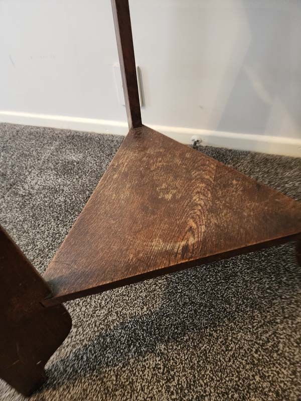 Furniture: Art Nouveau Oak Cricket Table