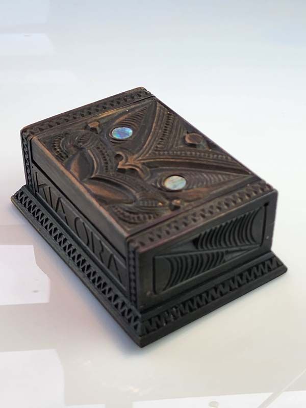Antiques: Maori Tiki Carved Box