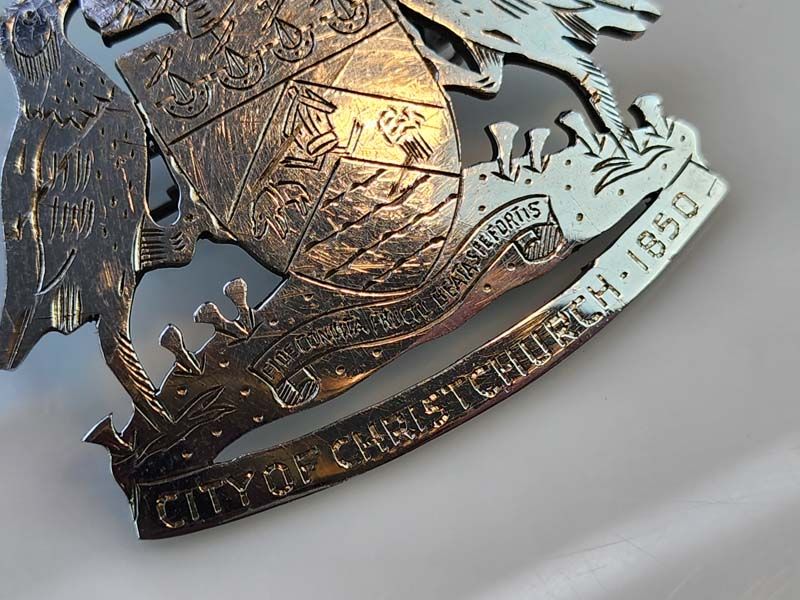 Military and other: NZ Traffic Officer Plate / Badge