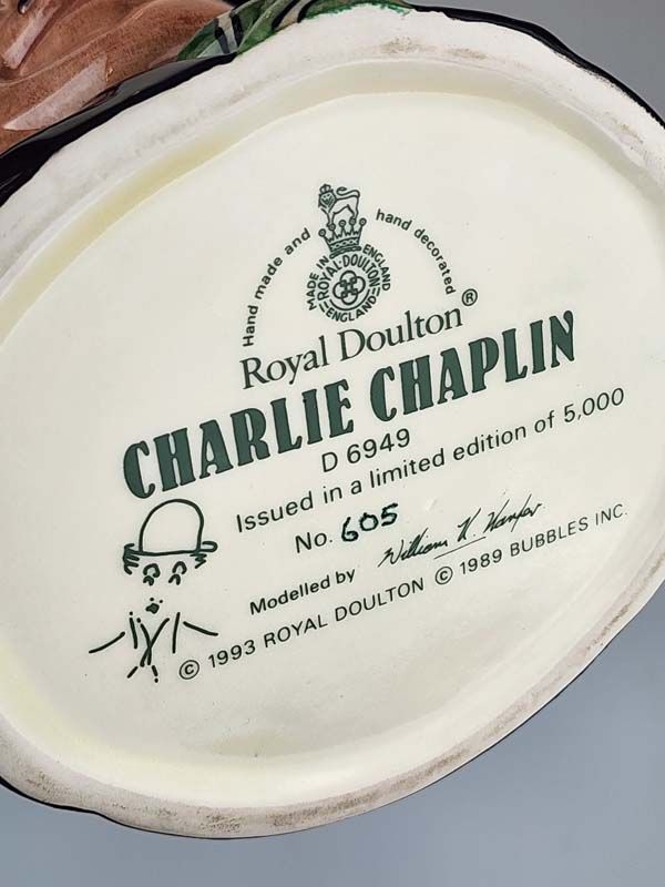 China & Ceramics: Charlie Chaplin D6949 with certificate