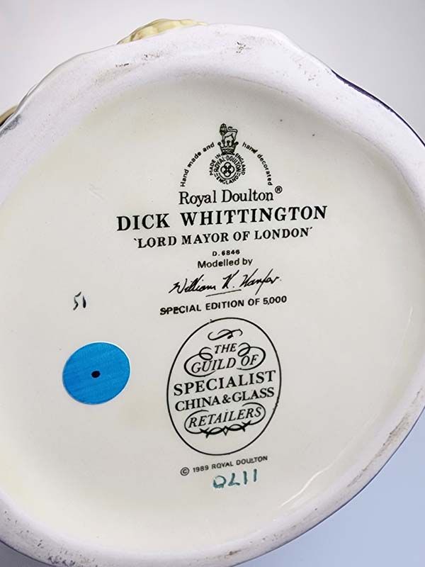 Character Jugs: Dick Whittington D6846 Limited edition