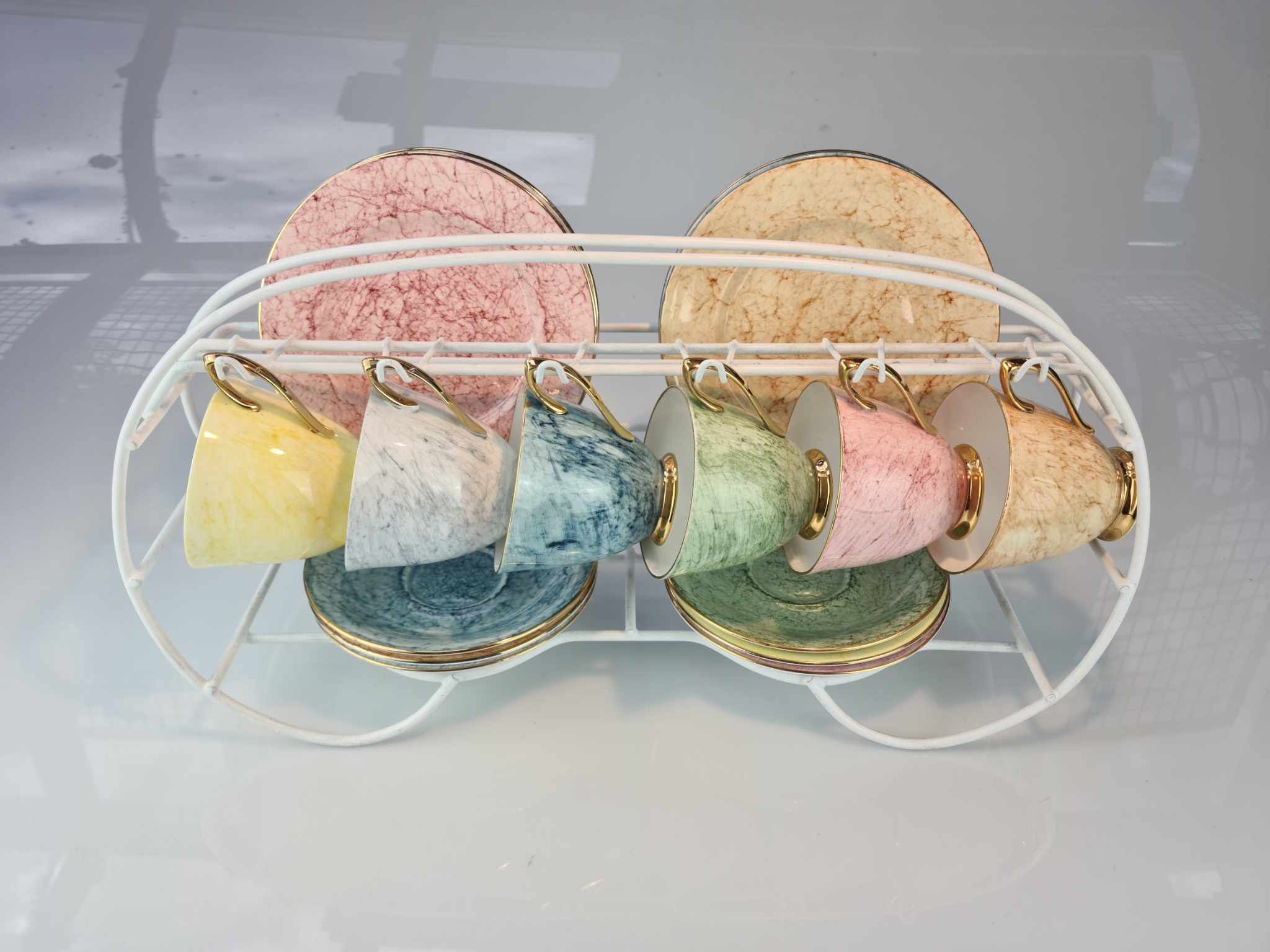 China & Ceramics: Royal Albert - 6x Trios Gossamer