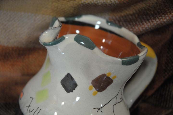 - Signed studio pottery: Steve Fullmer jug