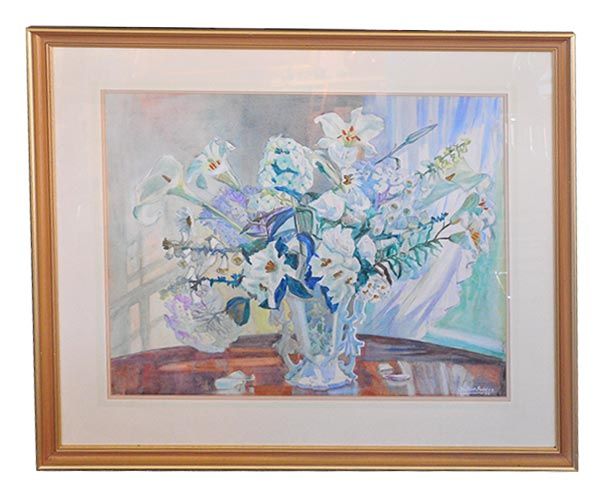 - Others NZ artists: Beatrice Seddon Watercolour Painting - Flowers