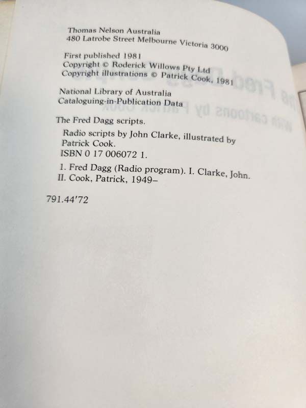 Books: The Fred Dagg Scripts