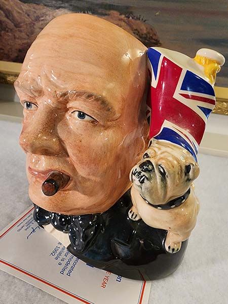 Character Jugs: Winston Churchill D6907 - Royal Doulton Character Jug
