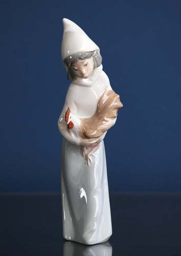 Lladro: Lladro - Girl with Cockerel
