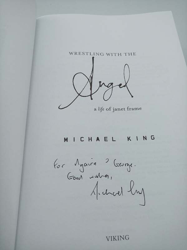 New Zealand books: Wrestling with the Angel a life of janet frame (Signed)