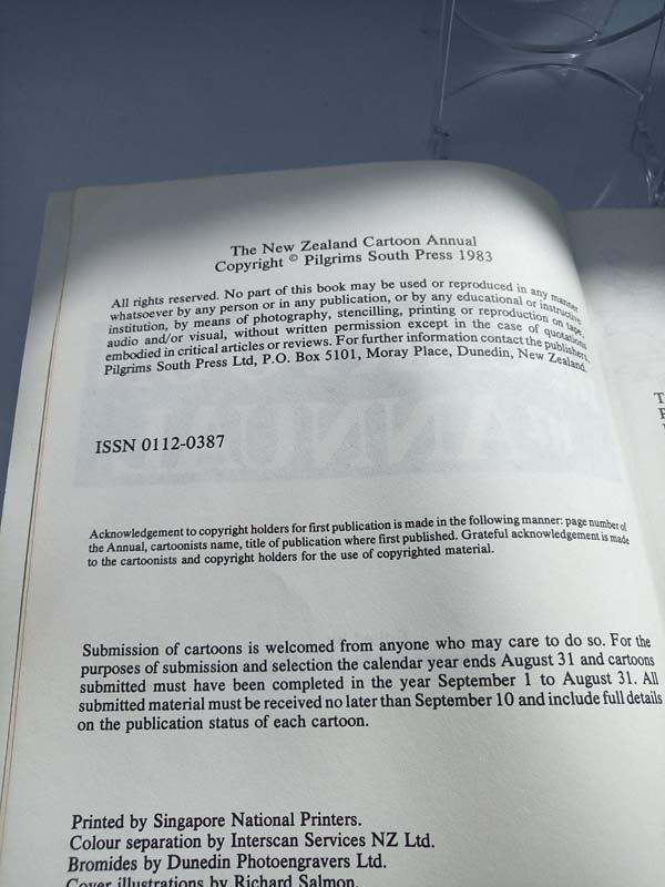 New Zealand books: The Cartoon NZ Annual