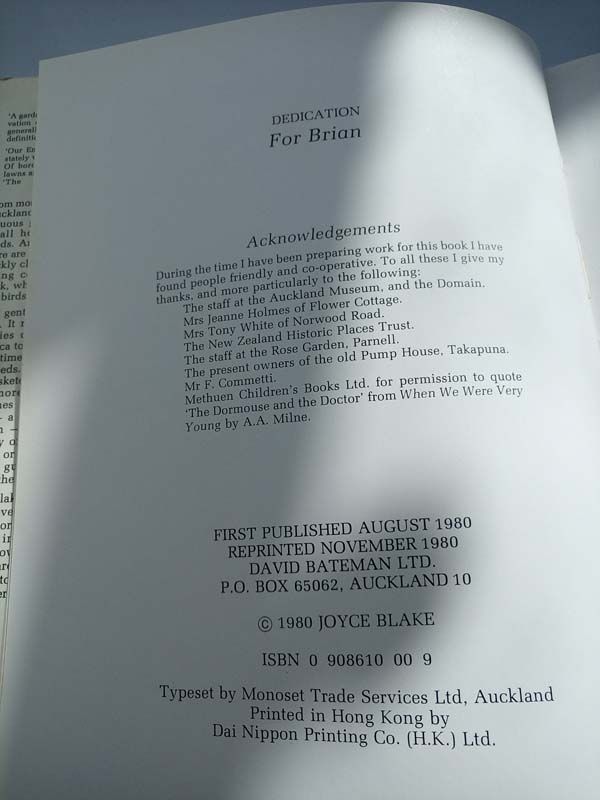 New Zealand books: Auckland is a Garden