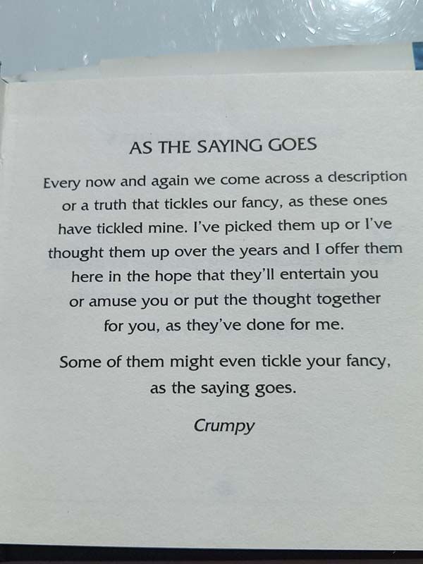 Barry Crump: As the Saying Goes