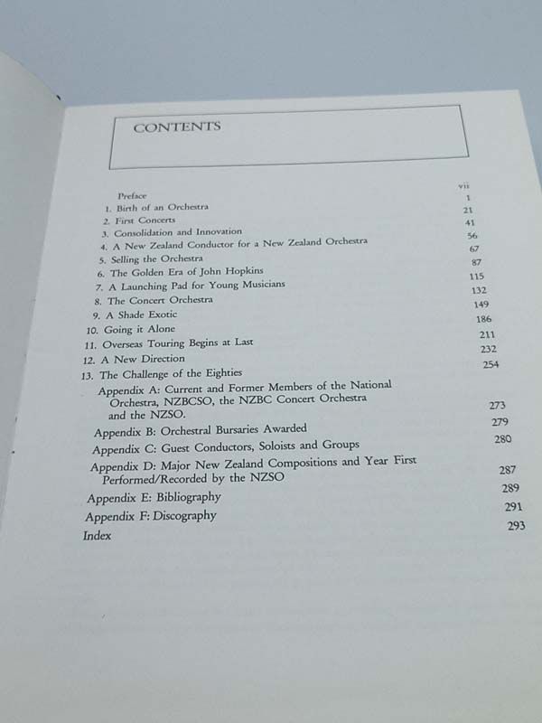 New Zealand books: The New Zealand Symphony Orchestra - The First Forty Years