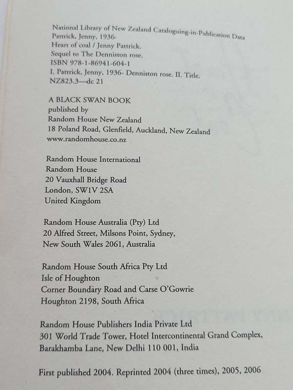 New Zealand books: Heart of Coal