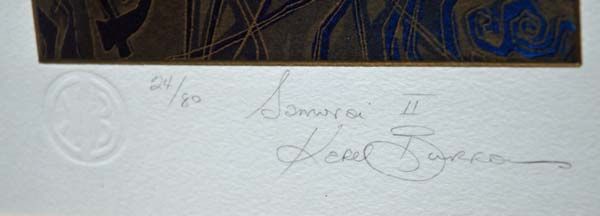 New Zealand Art: Karel Burrows - Samurai II