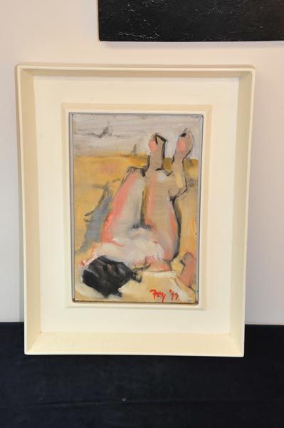 New Zealand Art: Patricia Fry Painting - reclining nude