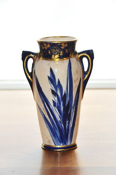 China & Ceramics: Blue Iris Vase