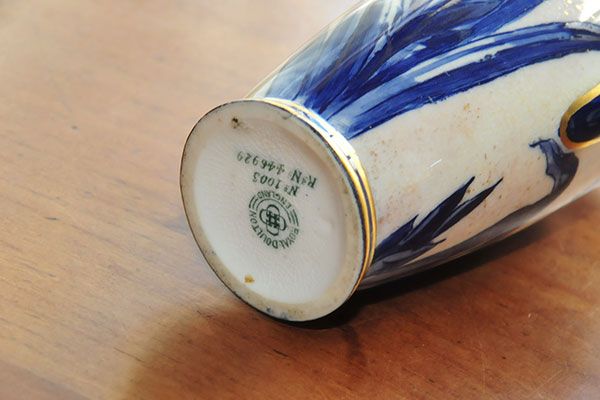 China & Ceramics: Blue Iris Vase