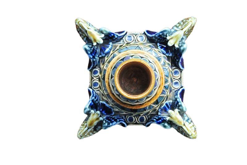 Doulton Lambeth: Stoneware Candlestick, 1877