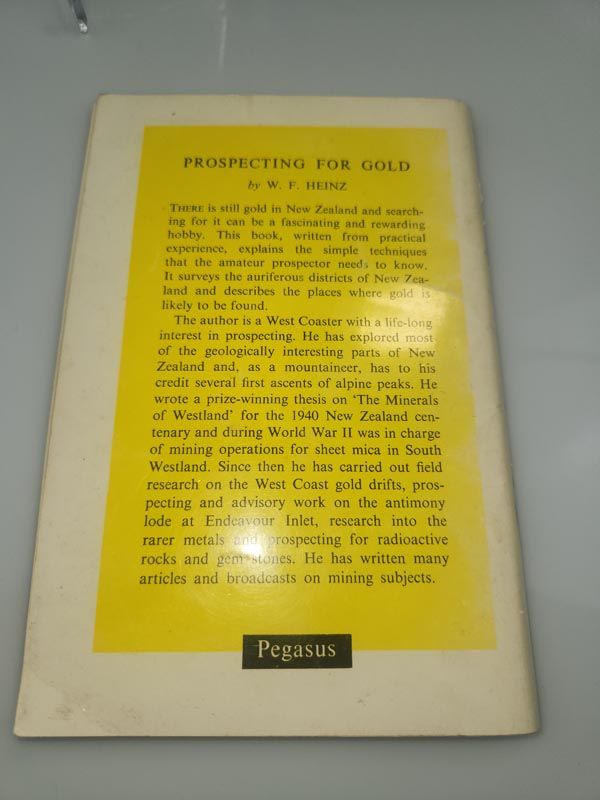 Books: Prospecting for Gold By W . F . Heinz