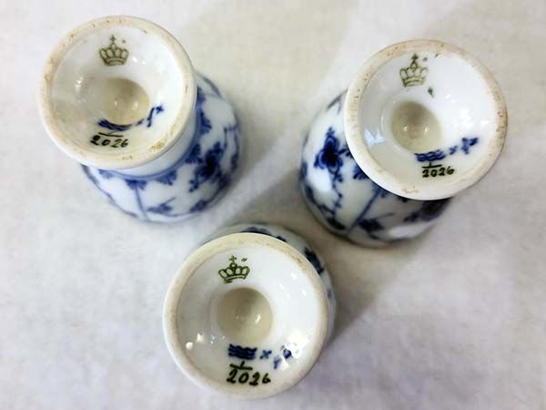 - Other: Copenhagen Blue fluted egg cups