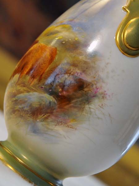 China & Ceramics: Royal Worcester Harry Stinton Vase 1909