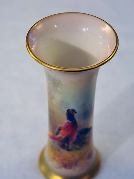 Pheasants Pattern: Royal Worcester Stinton Vase 1939
