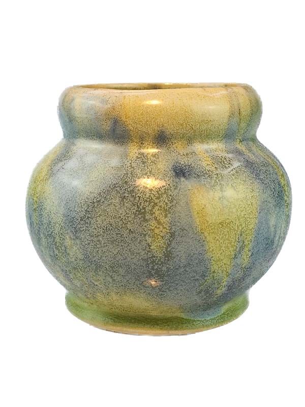 Crown Lynn Ambrico green/blue vase