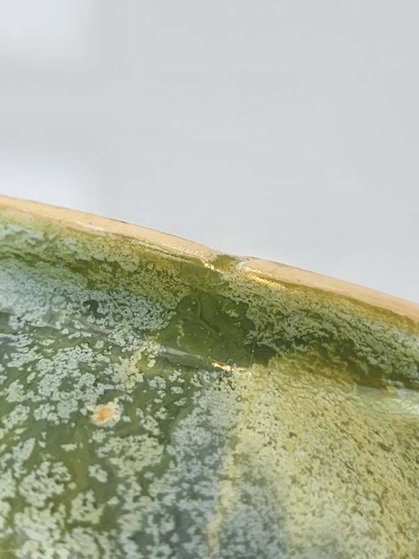 NZ Pottery: Ambrico green/blue vase