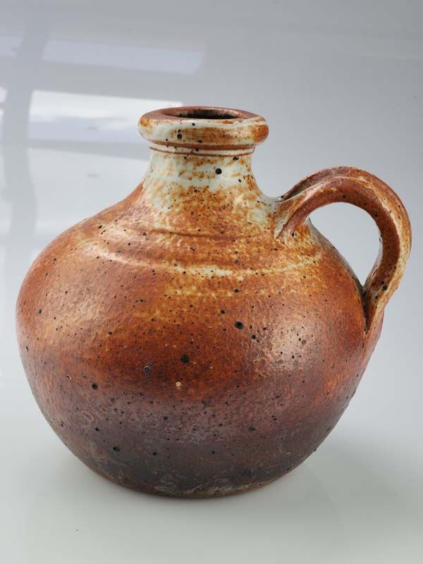 NZ Pottery: Andrew Van der Putten - Shino Bottle