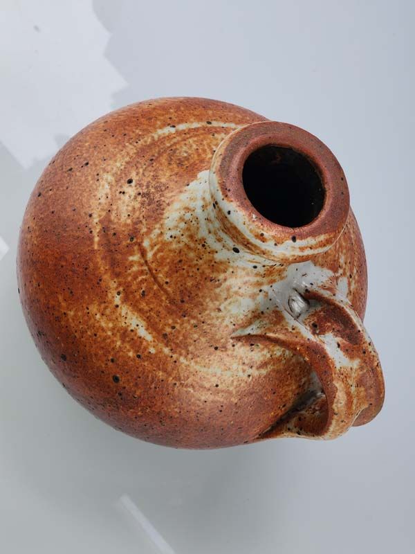 NZ Pottery: Andrew Van der Putten - Shino Bottle