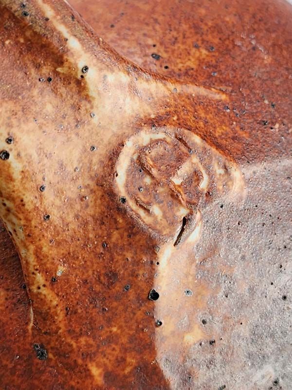 NZ Pottery: Andrew Van der Putten - Shino Bottle