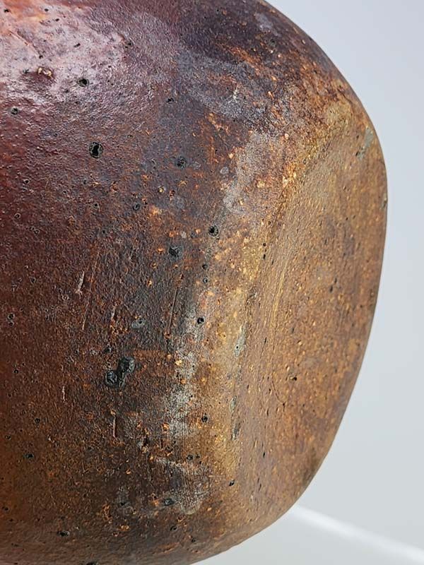 NZ Pottery: Andrew Van der Putten - Shino Bottle